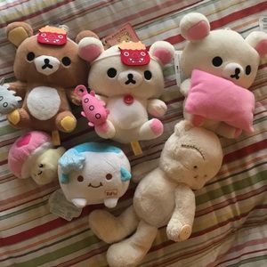 9 Soft plush stuffed animals Rilakkuma Hello Kitty